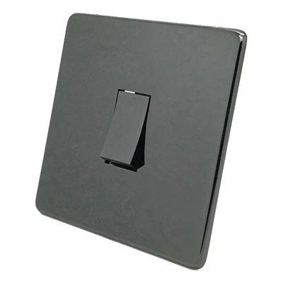 Screwless Supreme Black Nickel Light Switch Socketsandswitches