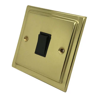 Victoria Classic Polished Brass Intermediate Light Switch