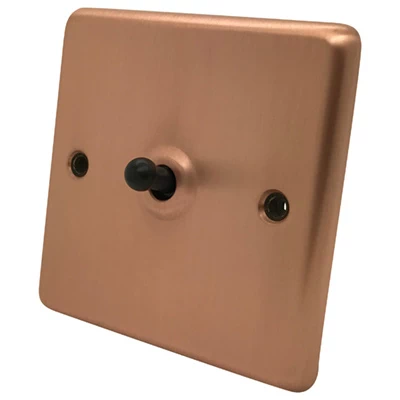 Timeless Classic Brushed Copper Toggle (Dolly) Switch