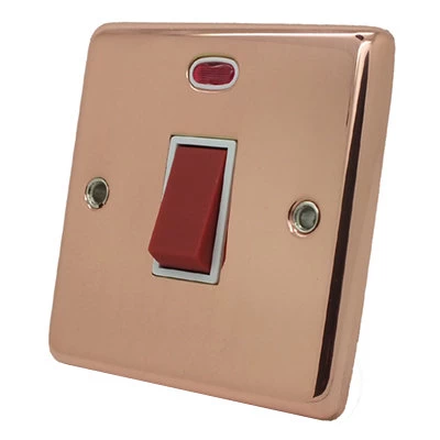 Timeless Classic Polished Copper Cooker (45 Amp Double Pole) Switch