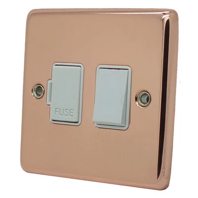 Timeless Classic Polished Copper Switched Fused Spur