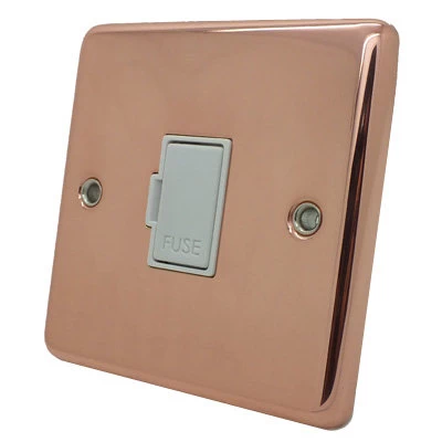 Timeless Classic Polished Copper Unswitched Fused Spur