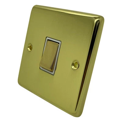 Timeless Polished Brass Intermediate Light Switch