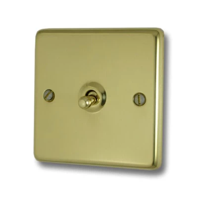 Timeless Polished Brass Intermediate Toggle (Dolly) Switch