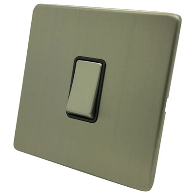 Smooth Brushed Chrome Intermediate Light Switch