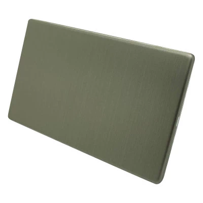 Smooth Brushed Chrome Blank Plate