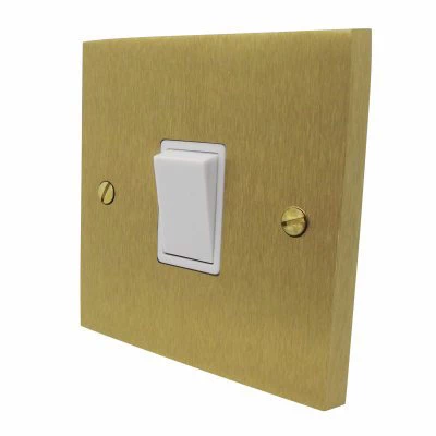 Edward Satin Brass Dimmer and Light Switch Combination