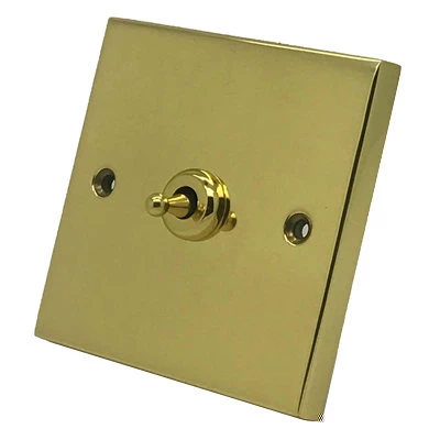 Edward Polished Brass Intermediate Toggle (Dolly) Switch