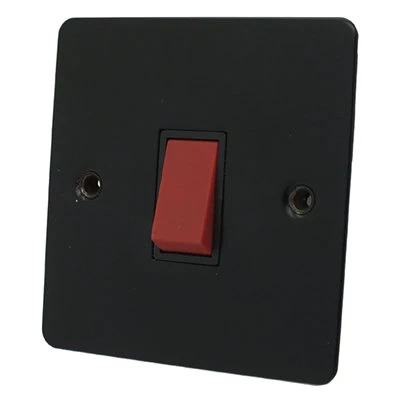 Flat Black Cooker (45 Amp Double Pole) Switch