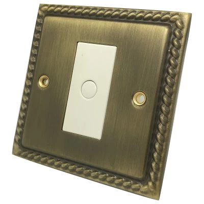 Rope Edge Antique Brass Time Lag Staircase Switch