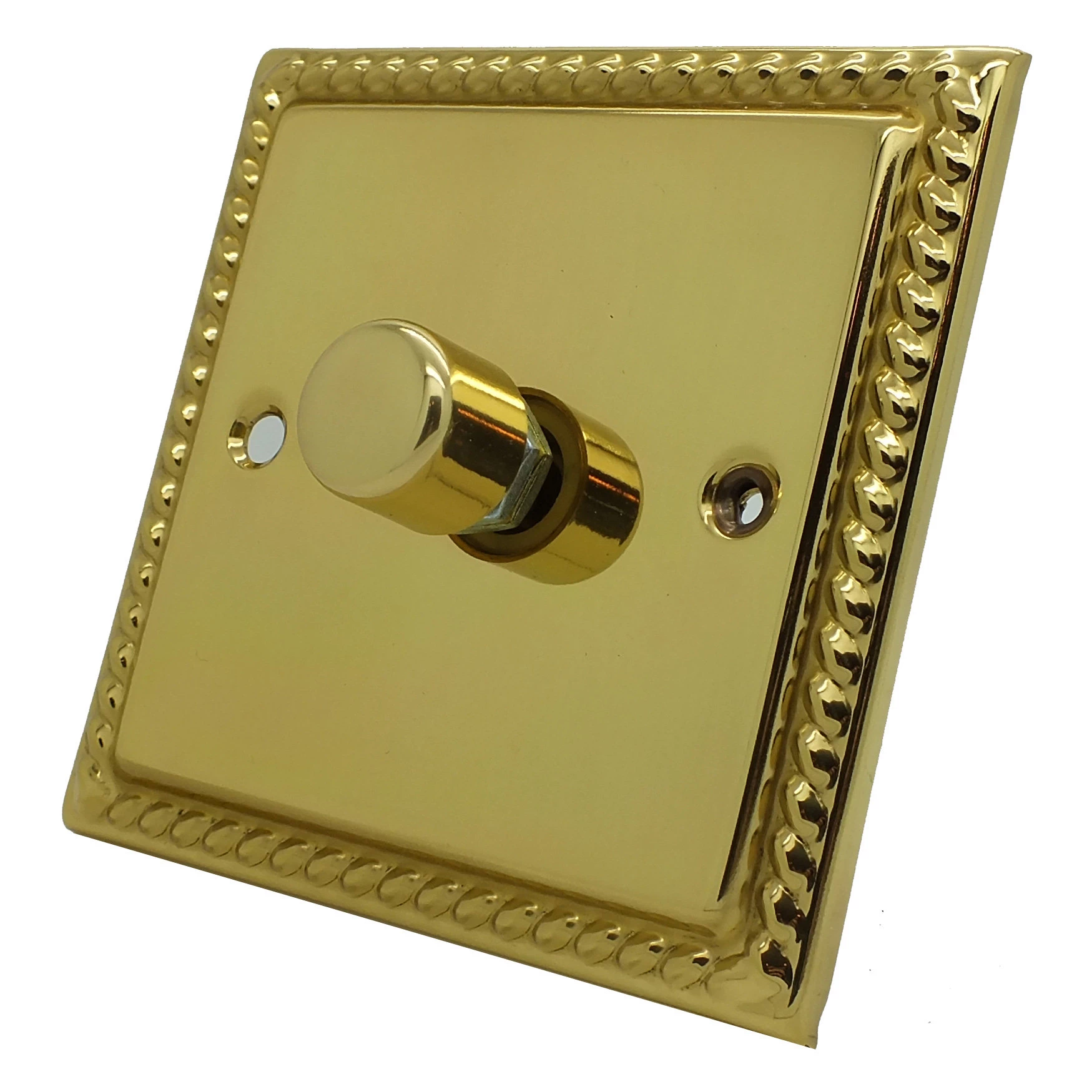 Rope Edge Polished Brass Intelligent Dimmer