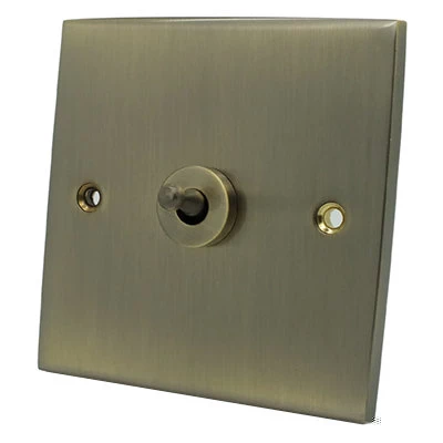 Trim Antique Brass Toggle (Dolly) Switch