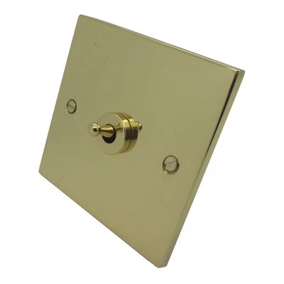 Trim Polished Brass Satellite Socket (F Connector)
