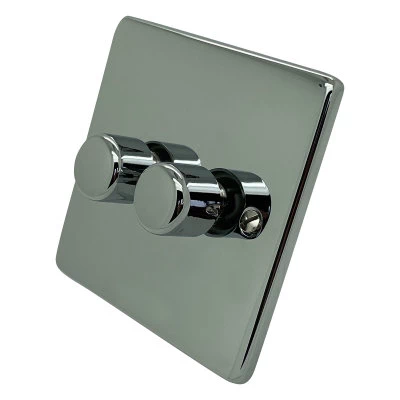 Trim Rounded Polished Chrome Intelligent Dimmer