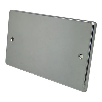 Trim Rounded Polished Chrome Blank Plate