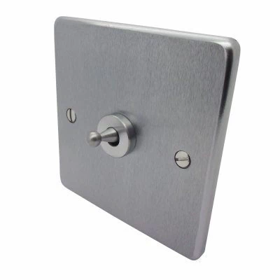 Trim Rounded Satin Chrome Toggle (Dolly) Switch