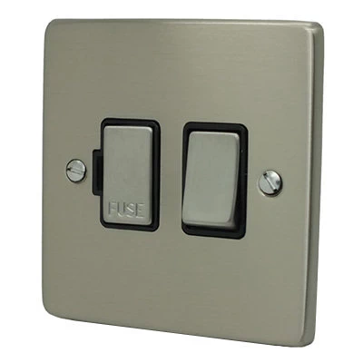 Trim Rounded Satin Nickel Switched Fused Spur