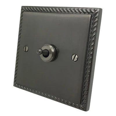 Rope Edge Bronze Bronze Toggle (Dolly) Switch