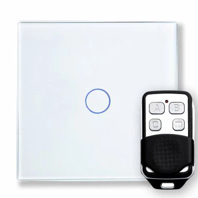 RetroTouch Crystal White Glass Touch Light Switch