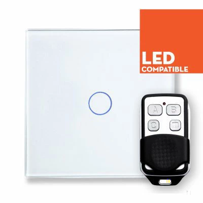 RetroTouch Crystal White Glass Touch Dimmer
