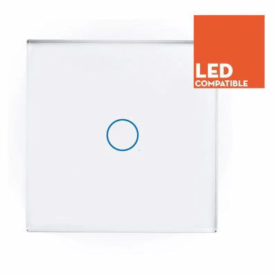 RetroTouch Crystal White Glass Touch Dimmer