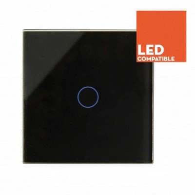 RetroTouch Crystal Black Glass Touch Dimmer