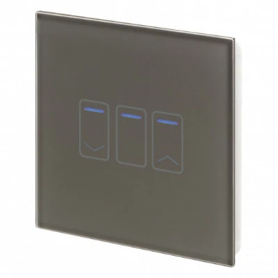 RetroTouch Crystal Crystal Grey Glass Touch Dimmer