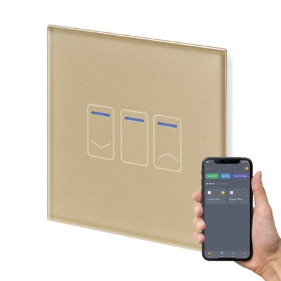 RetroTouch Crystal Crystal Brass Glass WiFi Dimmer