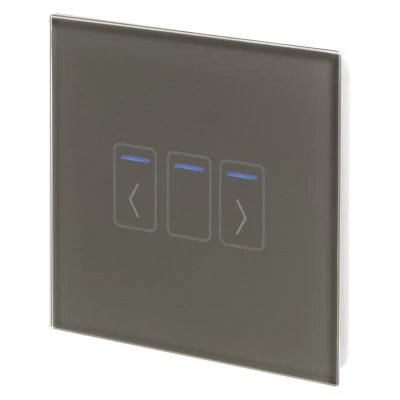 RetroTouch Crystal Crystal Grey Glass Shutter Switch