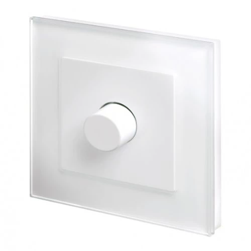 RetroTouch Crystal White Glass LED Dimmer