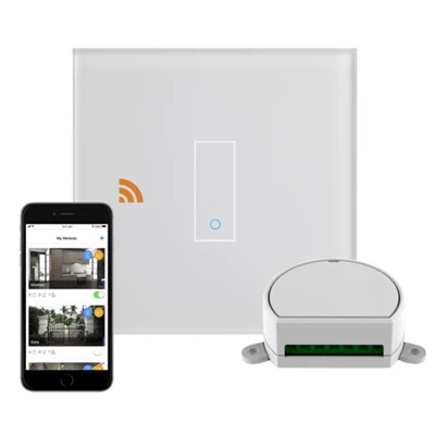 RetroTouch Crystal White Glass WiFi Dimmer