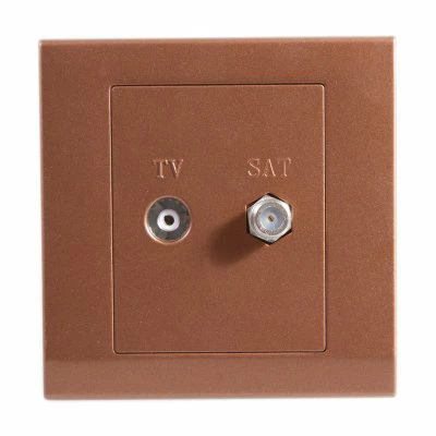 Simplicity Bronze TV and SKY Socket