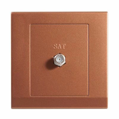 Simplicity Bronze Satellite Socket (F Connector)
