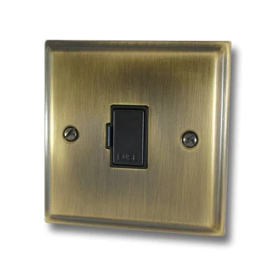 Mondo Antique Brass Unswitched Fused Spur