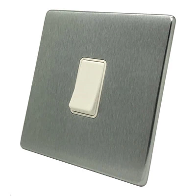 Smooth Classic Satin Chrome Intermediate Toggle Switch and Toggle Switch Combination