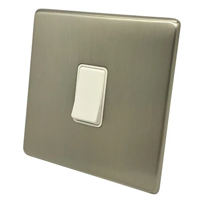 Smooth Classic Satin Nickel Switched Plug Socket