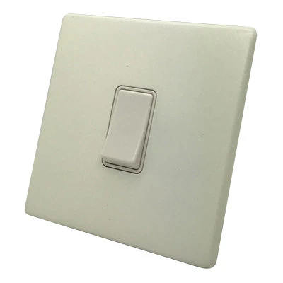 Smooth Classic Matt White LED Dimmer and Push Light Switch Combination