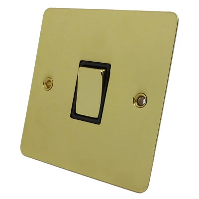 Slim Polished Brass Intermediate Light Switch