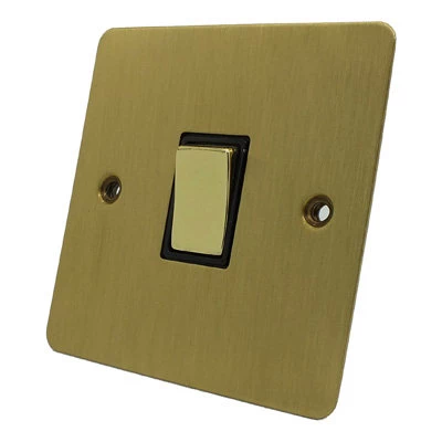 Slim Satin Brass Time Lag Staircase Switch
