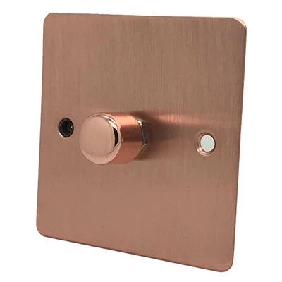 Slim Classic Brushed Copper Push Light Switch