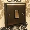 Deco Antique Brass 20 Amp Switch - Click to see large image