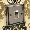 Deco Polished Chrome 20 Amp Switch - Click to see large image
