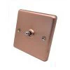 Timeless Classic Brushed Copper Intermediate Toggle (Dolly) Switch - Click to see large image