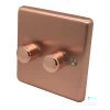 Timeless Classic Brushed Copper LED Dimmer - Click to see large image