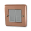 Timeless Classic Brushed Copper RJ45 Network Socket - Click to see large image