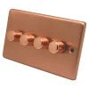 Timeless Classic Brushed Copper Intelligent Dimmer - Click to see large image
