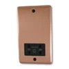 Timeless Classic Brushed Copper Shaver Socket - Click to see large image