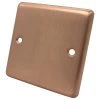 Timeless Classic Brushed Copper Blank Plate - Click to see large image