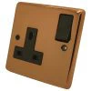 Timeless Classic Copper Bronze Switched Plug Socket - Click to see large image