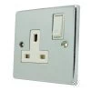 Timeless Classic Polished Chrome Switched Plug Socket - Click to see large image